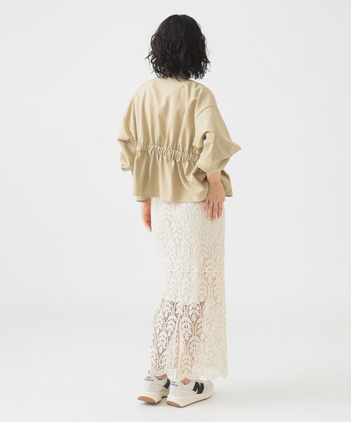 B:MING by BEAMS（ビーミングバイビームス）の「ウエスト ギャザー ブルゾン（S～M）（ブルゾン・レディース・ブラウン系その他/ブラック/ライトグレー・SMALL/MEDIUM）」の21枚目の写真