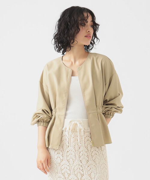 B:MING by BEAMS（ビーミングバイビームス）の「ウエスト ギャザー ブルゾン（S～M）（ブルゾン・レディース・ブラウン系その他/ブラック/ライトグレー・SMALL/MEDIUM）」の22枚目の写真