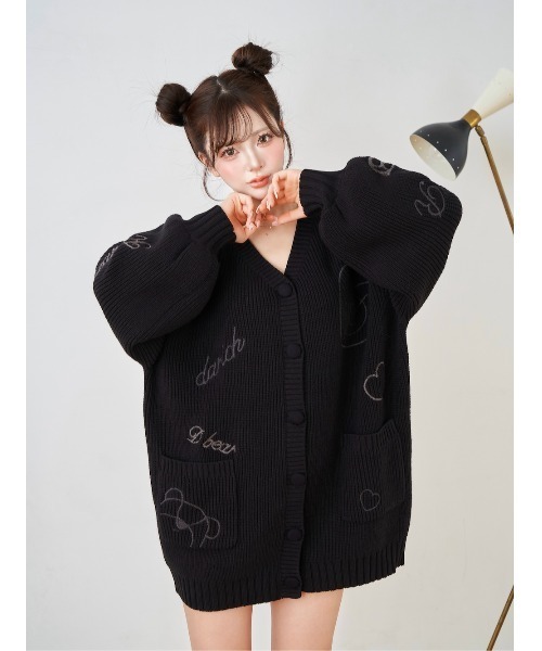 Darich（ダーリッチ）の「Dベアエンブロイダリーニットカーディガン