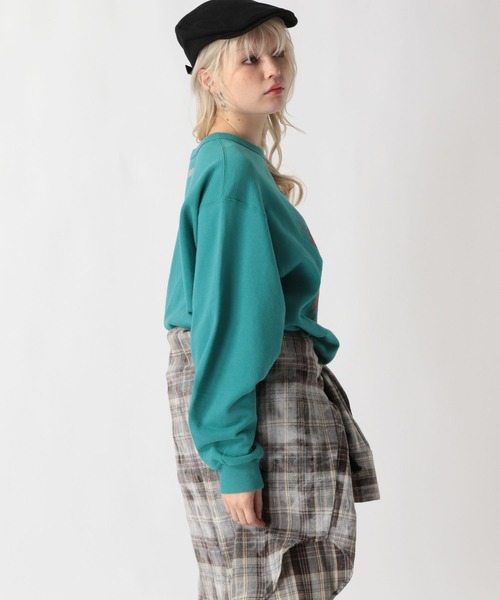 FOREVER 21（フォーエバー トゥエンティーワン）の「【2025SS】【DISCUS（ディスカス）】カレッジビッグ裏毛（スウェット・レディース・グレー/グリーン/ホワイト/チャコールグレー・FREE）」の11枚目の写真