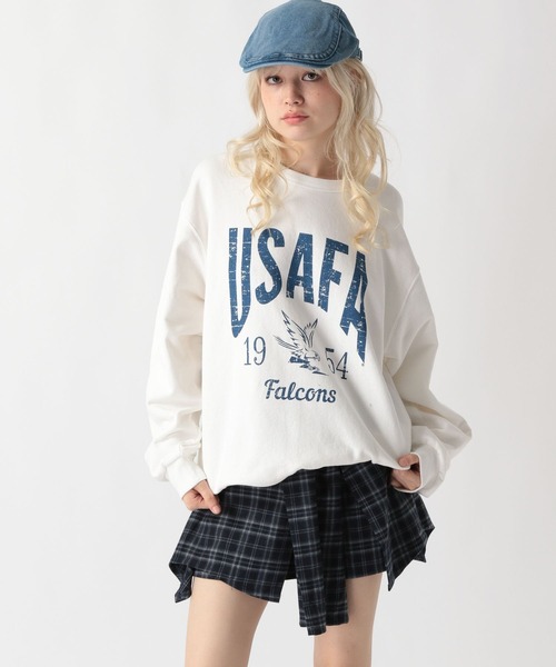 FOREVER 21（フォーエバー トゥエンティーワン）の「【2025SS】【DISCUS（ディスカス）】カレッジビッグ裏毛（スウェット・レディース・グレー/グリーン/ホワイト/チャコールグレー・FREE）」の18枚目の写真