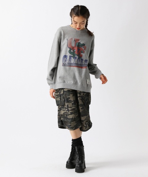 FOREVER 21（フォーエバー トゥエンティーワン）の「【2025SS】【DISCUS（ディスカス）】カレッジビッグ裏毛（スウェット・レディース・グレー/グリーン/ホワイト/チャコールグレー・FREE）」の21枚目の写真