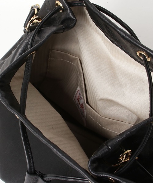 YOUNG&OLSEN The DRYGOODS STORE（ヤングアンドオルセン）の「【YOUNG&OLSEN】別注　SMOOTH LEATHER DS BAG（ショルダーバッグ・レディース・ベージュ/ブラック・FREE）」の10枚目の写真