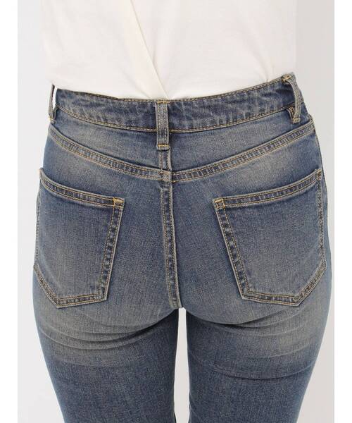 jouetie（ジュエティ）の「ストレッチデニムバイカーパンツ（デニムパンツ・レディース・ブラック/ブルー・SMALL/MEDIUM）」の13枚目の写真