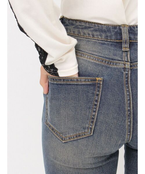 jouetie（ジュエティ）の「ストレッチデニムバイカーパンツ（デニムパンツ・レディース・ブラック/ブルー・SMALL/MEDIUM）」の15枚目の写真