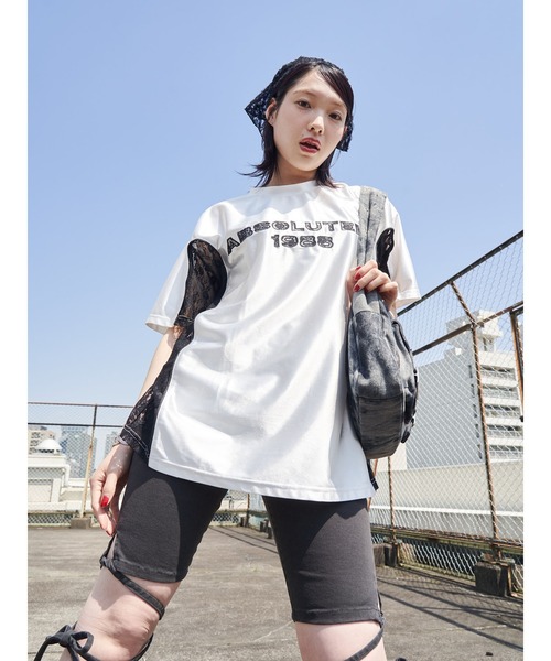 jouetie（ジュエティ）の「ストレッチデニムバイカーパンツ（デニムパンツ・レディース・ブラック/ブルー・SMALL/MEDIUM）」の4枚目の写真