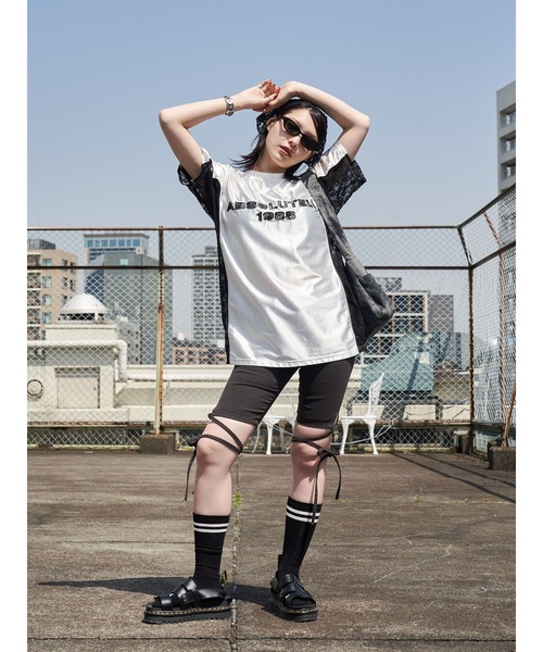 jouetie（ジュエティ）の「ストレッチデニムバイカーパンツ（デニムパンツ・レディース・ブラック/ブルー・SMALL/MEDIUM）」の5枚目の写真