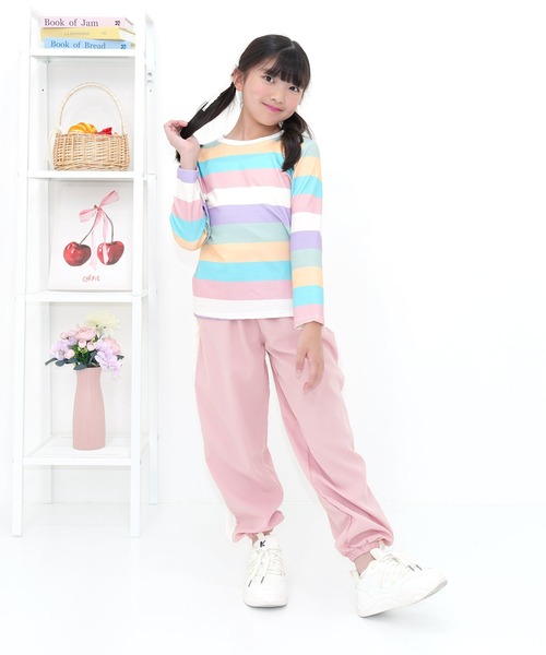 Bee des Bee（ビーデスビー）の「ライン パラシュートパンツ（その他パンツ・キッズ・ピンク/ブラック/ブラック系その他/チャコールグレー・150cm/140cm/130cm/120cm/110cm/100cm/160cm）」の21枚目の写真