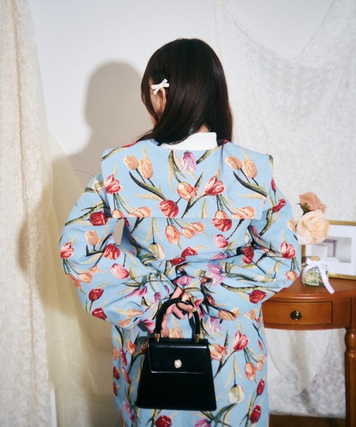 kutir(クティール)の「【クティールとレトロ】セットアップ着用可 ゴブランリボンジャケット(テーラードジャケット・レディース・グレー/ブルー/その他/グリーン・FREE)」の22枚目の写真