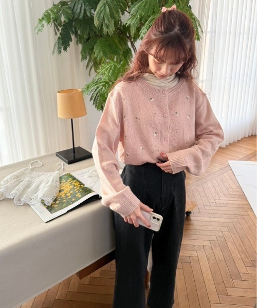 カーディガン リトルフラワーズカーディガン レディース 40%OFF】little flowers cardigan～ﾘﾄﾙﾌﾗﾜｰｽﾞｶｰﾃﾞｨｶﾞﾝ | flower