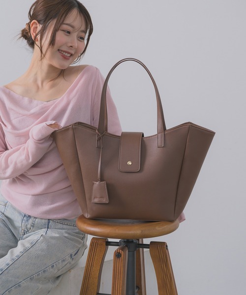 にたまご - ワンハンドルトートバッグ【A4サイズ収納 / 通勤・通学にも 