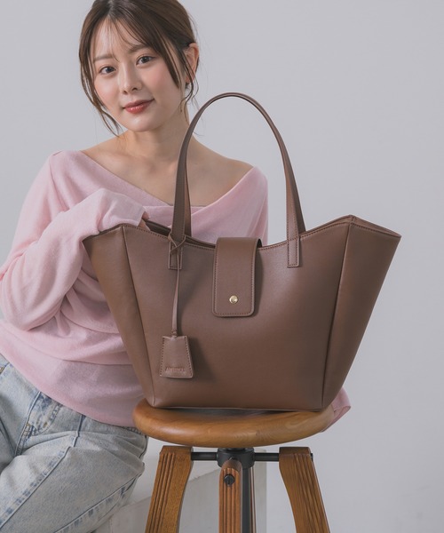 にたまご - ワンハンドルトートバッグ【A4サイズ収納 / 通勤