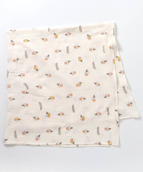 BREEZE(ブリーズ)の「ガーゼブランケット(おくるみ・キッズ・オレンジ/ブルー・FREE)」の8枚目の写真