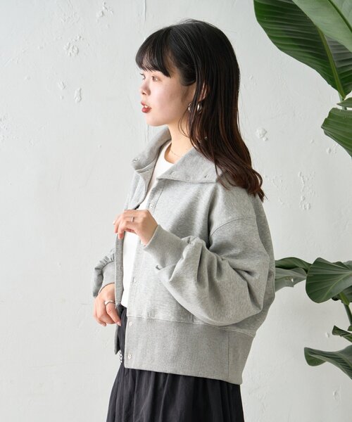 CIAOPANIC TYPY（チャオパニックティピー）の「襟付きダンボールスウェット（Tシャツ/カットソー・レディース・ピンク/ホワイト/チャコールグレー/グレー・ONE SIZE）」の16枚目の写真