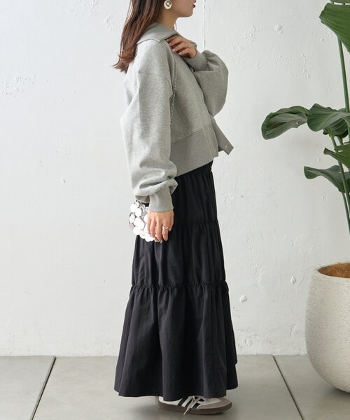 CIAOPANIC TYPY（チャオパニックティピー）の「襟付きダンボールスウェット（Tシャツ/カットソー・レディース・ピンク/ホワイト/チャコールグレー/グレー・ONE SIZE）」の18枚目の写真