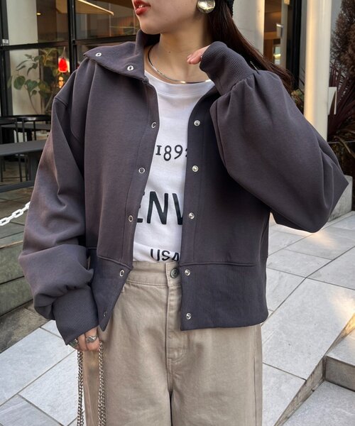 セール】襟付きダンボールスウェット（Tシャツ/カットソー