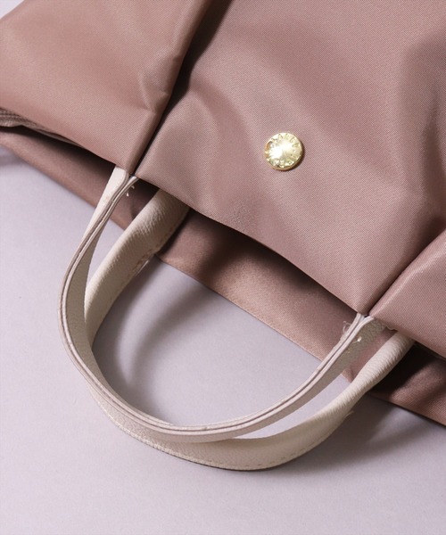 Legato Largo（レガートラルゴ）の「(LF)【Legato Largo】2ポケット 肩楽(かたらく) ナイロン ミニ ショルダーバッグ（ショルダーバッグ・レディース・ブラック/グレー/ライトブラウン/ネイビー・ONE SIZE）」の14枚目の写真