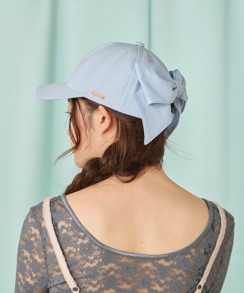 kaorinomori（カオリノモリ）の「kaorinomori エルキャップ / カオリノモリ（キャップ・レディース・ブラック/ライトブルー/ホワイト・FREE）」の10枚目の写真