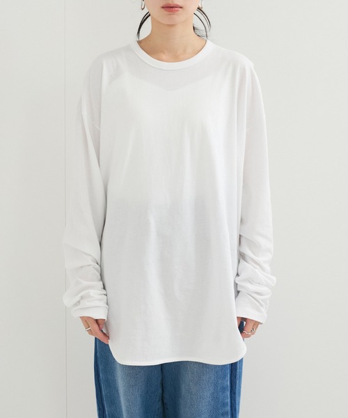 tシャツ 別注「Healthknit/ヘルスニット」2Pレイヤードヘンリープルオーバー レディース 別注【Healthknit/ヘルスニット】2Pレイヤードヘンリープル