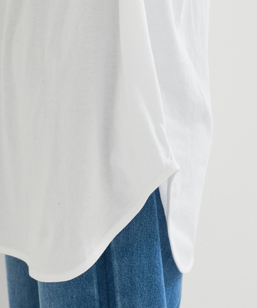 tシャツ 別注「Healthknit/ヘルスニット」2Pレイヤードヘンリープルオーバー レディース Healthknit tシャツ 別注「Healthknit/ヘルスニット」2P