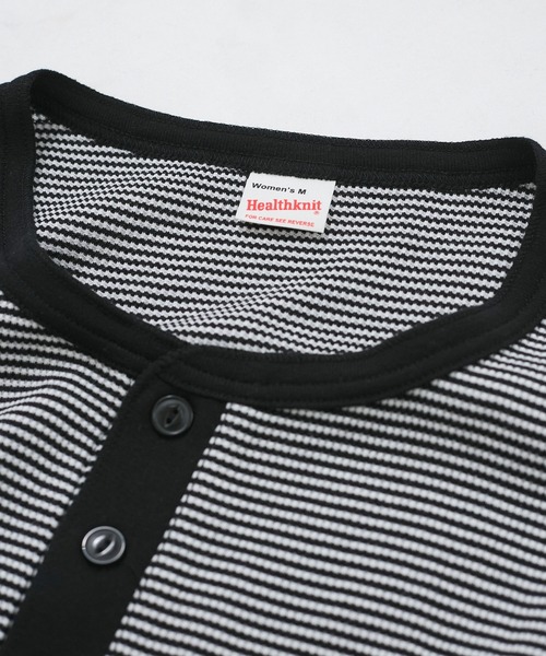 別注【Healthknit/ヘルスニット】2Pレイヤードヘンリープル