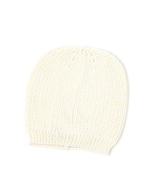 LAKOLE（ラコレ）の「ローゲージニットワッチ / 253054（ニットキャップ/ビーニー・レディース・オフホワイト/グレー/ブラック・FREE）」の4枚目の写真
