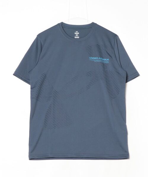 UNDER ARMOUR（アンダーアーマー）の「アンダーアーマー  UAテック エクストララージロゴ ショートスリーブ Tシャツ（Tシャツ/カットソー・メンズ・ブラック/ホワイト/ブルーグレー・LL/3L/S/M/L）」の3枚目の写真