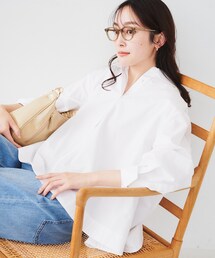 【未使用タグ付】半額以下！　アンタイトル　大きいサイズ　コットン　ブラウス セール】UNTITLED｜アンタイトルのシャツ/ブラウス通販 - ZOZOTOWN