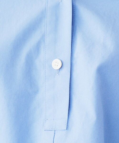UNTITLED（アンタイトル）の「【体型カバー】タイプライター テントシャツ（シャツ/ブラウス・レディース・ライトブルー/ネイビー系2/オフホワイト・44/04/03/02/01/00/48）」の12枚目の写真