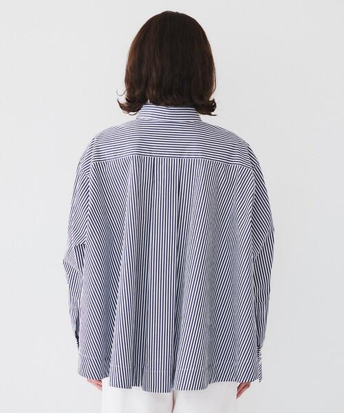 UNTITLED（アンタイトル）の「【体型カバー】タイプライター テントシャツ（シャツ/ブラウス・レディース・ライトブルー/ネイビー系2/オフホワイト・44/04/03/02/01/00/48）」の19枚目の写真