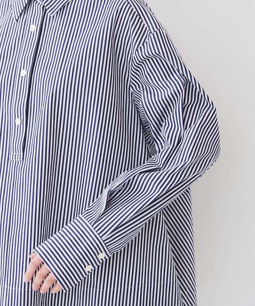 UNTITLED（アンタイトル）の「【体型カバー】タイプライター テントシャツ（シャツ/ブラウス・レディース・ライトブルー/ネイビー系2/オフホワイト・44/04/03/02/01/00/48）」の21枚目の写真