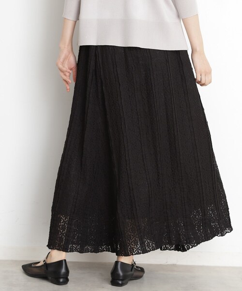 THE SHOP TK （ザ ショップ ティーケー ）の「レーススカート【洗える】（スカート・レディース・ブラック/オフホワイト・12/13）」の9枚目の写真
