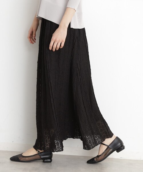 THE SHOP TK （ザ ショップ ティーケー ）の「レーススカート【洗える】（スカート・レディース・ブラック/オフホワイト・12/13）」の10枚目の写真