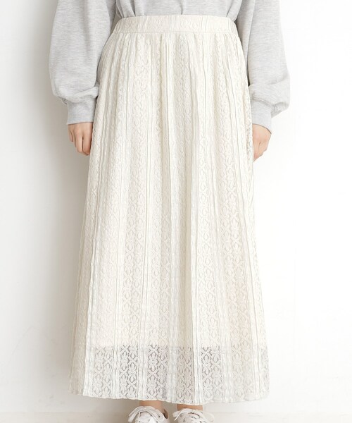 THE SHOP TK （ザ ショップ ティーケー ）の「レーススカート【洗える】（スカート・レディース・ブラック/オフホワイト・12/13）」の13枚目の写真