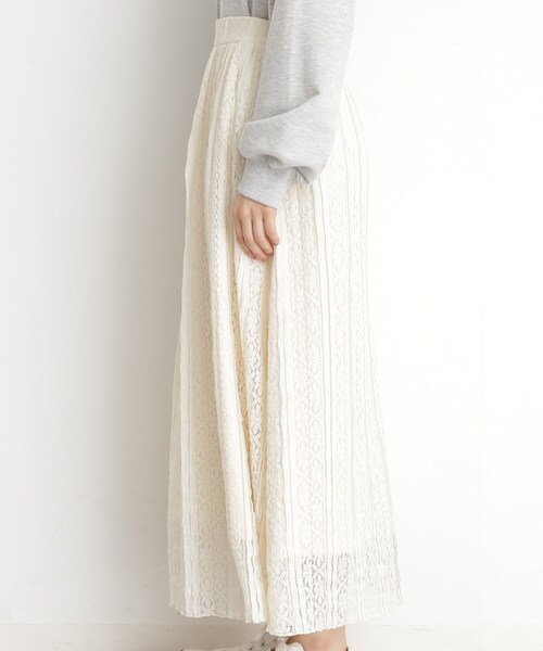 THE SHOP TK （ザ ショップ ティーケー ）の「レーススカート【洗える】（スカート・レディース・ブラック/オフホワイト・12/13）」の14枚目の写真