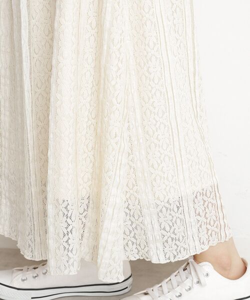 THE SHOP TK （ザ ショップ ティーケー ）の「レーススカート【洗える】（スカート・レディース・ブラック/オフホワイト・12/13）」の18枚目の写真