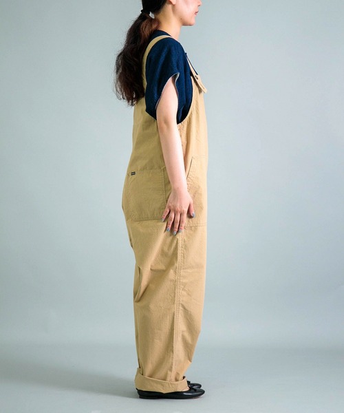 OMNIGOD（オムニゴッド）の「[ OMNIGOD womens / オムニゴッド ] 馬布 ハンギングパンツ（サロペット/オーバーオール・レディース・ベージュ/ブラック/オリーブ・FREE）」の12枚目の写真