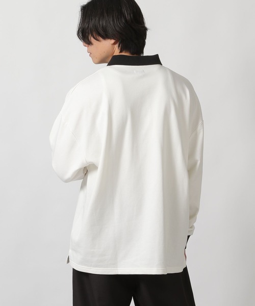 LAKOLE(ラコレ)の「ポロスウェットプルオーバー / 289341(ポロシャツ・メンズ・ホワイト/サンドグレー/ブラック・LARGE/MEDIUM)」の5枚目の写真