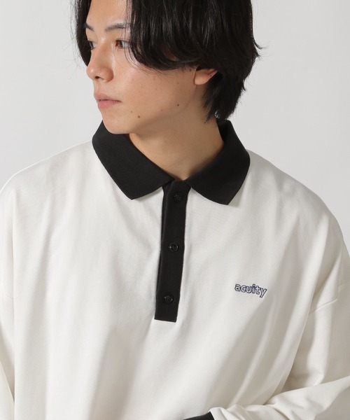 LAKOLE(ラコレ)の「ポロスウェットプルオーバー / 289341(ポロシャツ・メンズ・ホワイト/サンドグレー/ブラック・LARGE/MEDIUM)」の6枚目の写真