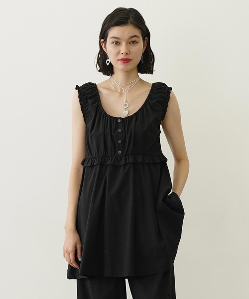 セール】RUFFLE GATHERED DRESS（ワンピース）｜MILKFED