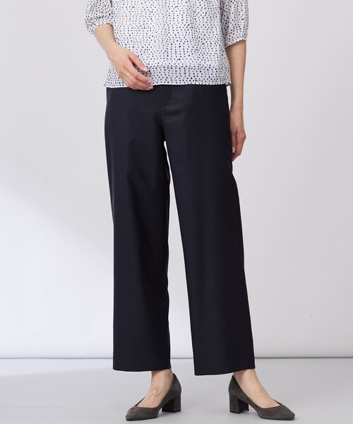 J.PRESS Ladies(J.プレス レディス)の「【セットアップ対応・洗える・UV加工・吸水速乾】OXIJEWELストレッチ ストレート パンツ(その他パンツ・レディース・ネイビー系/ライトグレー系/ベージュ系/シルバー系・XS/S)」の3枚目の写真