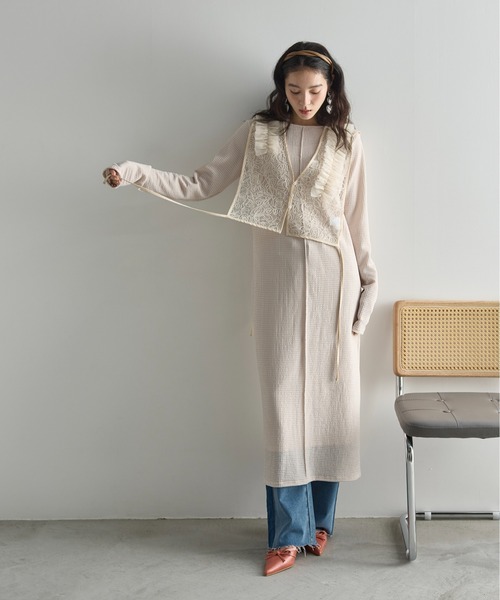 THE YOn（ザヨン）の「2WAYリップルジャガードカットソー