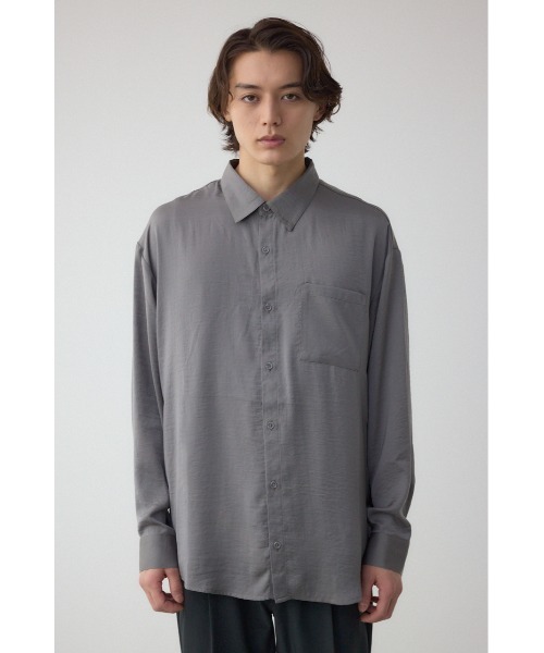 AZUL by moussy（アズールバイマウジー）の「リンクルシャドウシャツ（シャツ/ブラウス・メンズ・ホワイト/ライトブルー/ブラック/カーキ・MEDIUM/LARGE）」の17枚目の写真