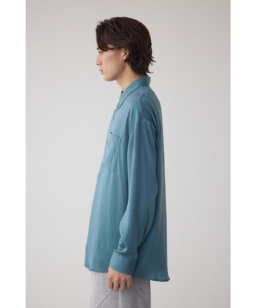 AZUL by moussy（アズールバイマウジー）の「リンクルシャドウシャツ（シャツ/ブラウス・メンズ・ホワイト/ライトブルー/ブラック/カーキ・MEDIUM/LARGE）」の13枚目の写真