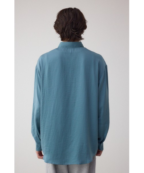 AZUL by moussy（アズールバイマウジー）の「リンクルシャドウシャツ（シャツ/ブラウス・メンズ・ホワイト/ライトブルー/ブラック/カーキ・MEDIUM/LARGE）」の14枚目の写真