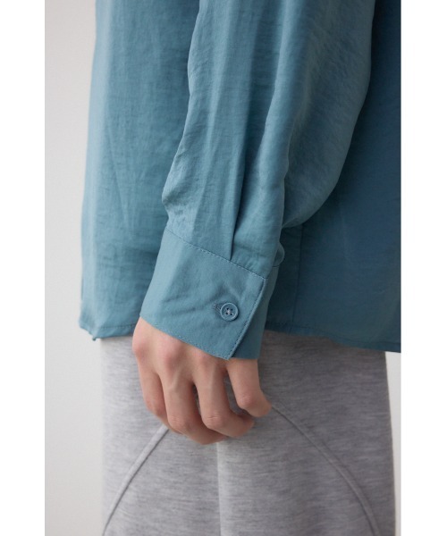 AZUL by moussy（アズールバイマウジー）の「リンクルシャドウシャツ（シャツ/ブラウス・メンズ・ホワイト/ライトブルー/ブラック/カーキ・MEDIUM/LARGE）」の5枚目の写真