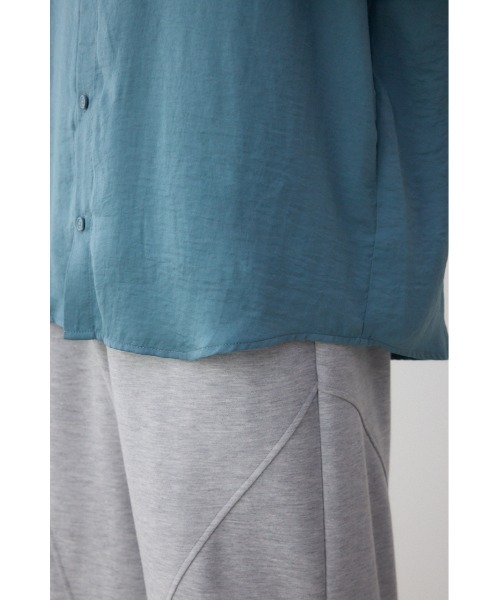 AZUL by moussy（アズールバイマウジー）の「リンクルシャドウシャツ（シャツ/ブラウス・メンズ・ホワイト/ライトブルー/ブラック/カーキ・MEDIUM/LARGE）」の6枚目の写真