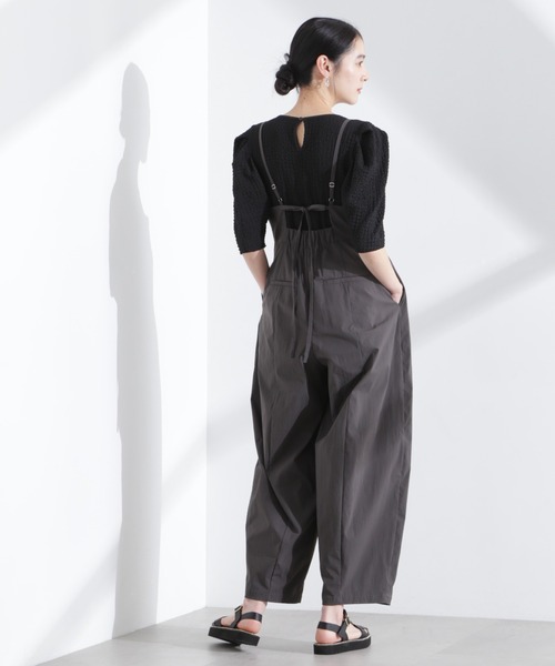 NANO universe（ナノユニバース）の「コクーンサロペット（サロペット/オーバーオール・レディース・ライトグレー/チャコール・S/M）」の5枚目の写真