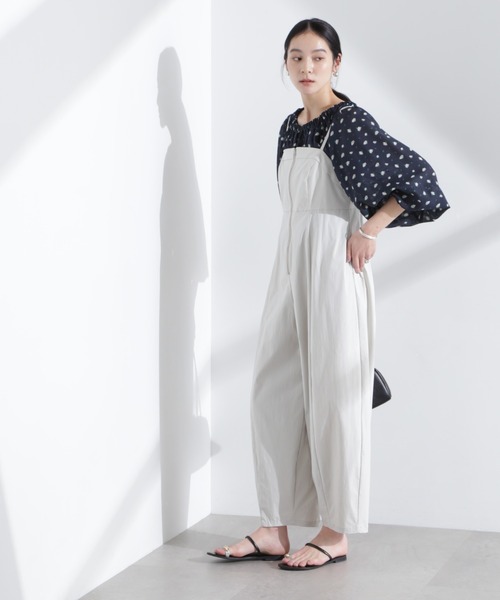 NANO universe（ナノユニバース）の「コクーンサロペット（サロペット/オーバーオール・レディース・ライトグレー/チャコール・S/M）」の15枚目の写真