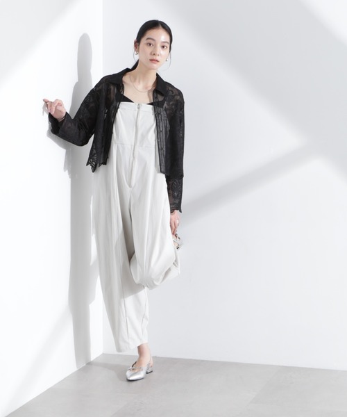 NANO universe（ナノユニバース）の「コクーンサロペット（サロペット/オーバーオール・レディース・ライトグレー/チャコール・S/M）」の11枚目の写真